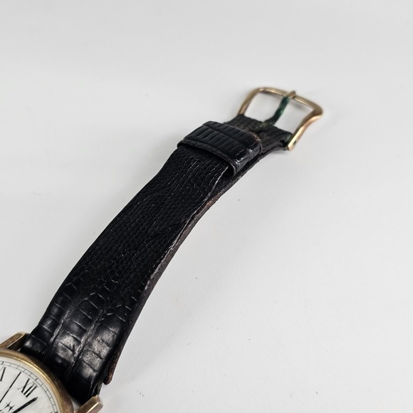 Vtg Hamilton Watch Swiss Made Quartz 14k Gold Electroplated 715001-4  -PARTS- - Picture 6 of 10